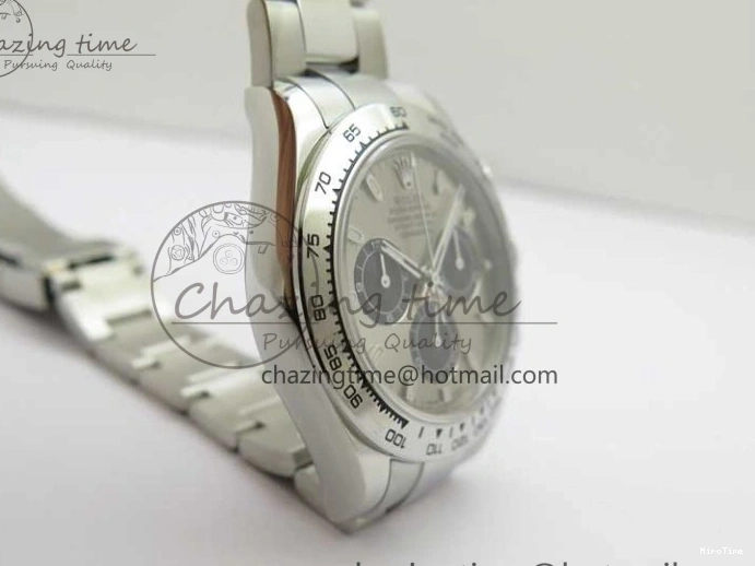 MiroTime 0409 SoftTouch Daytona 116509 KKF 1:1 Best Edition 904L Steel Gray Dial on SS Bracelet A 2459